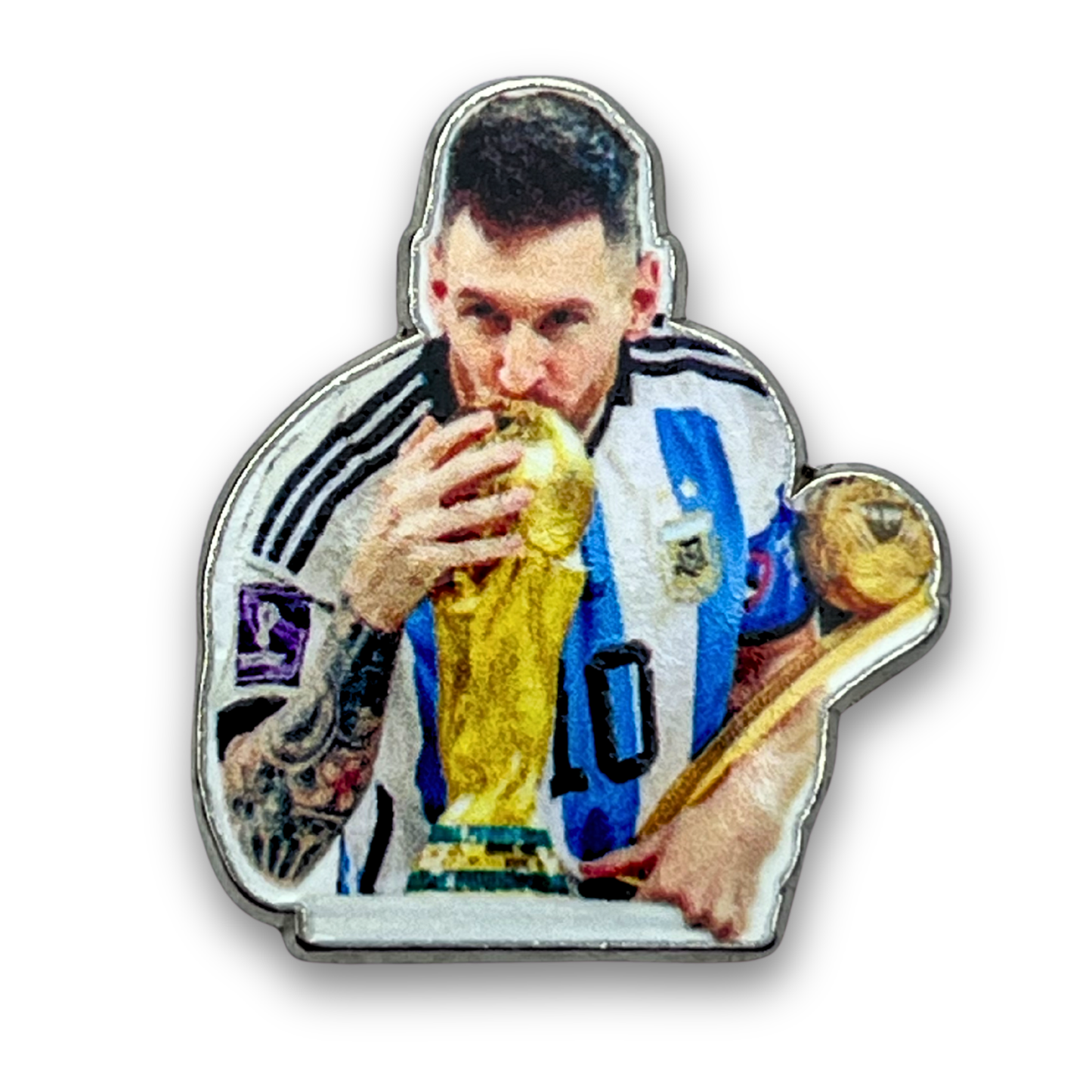 Lionel Messi World Cup Metal Phone Sticker With 3M Sticky Backing