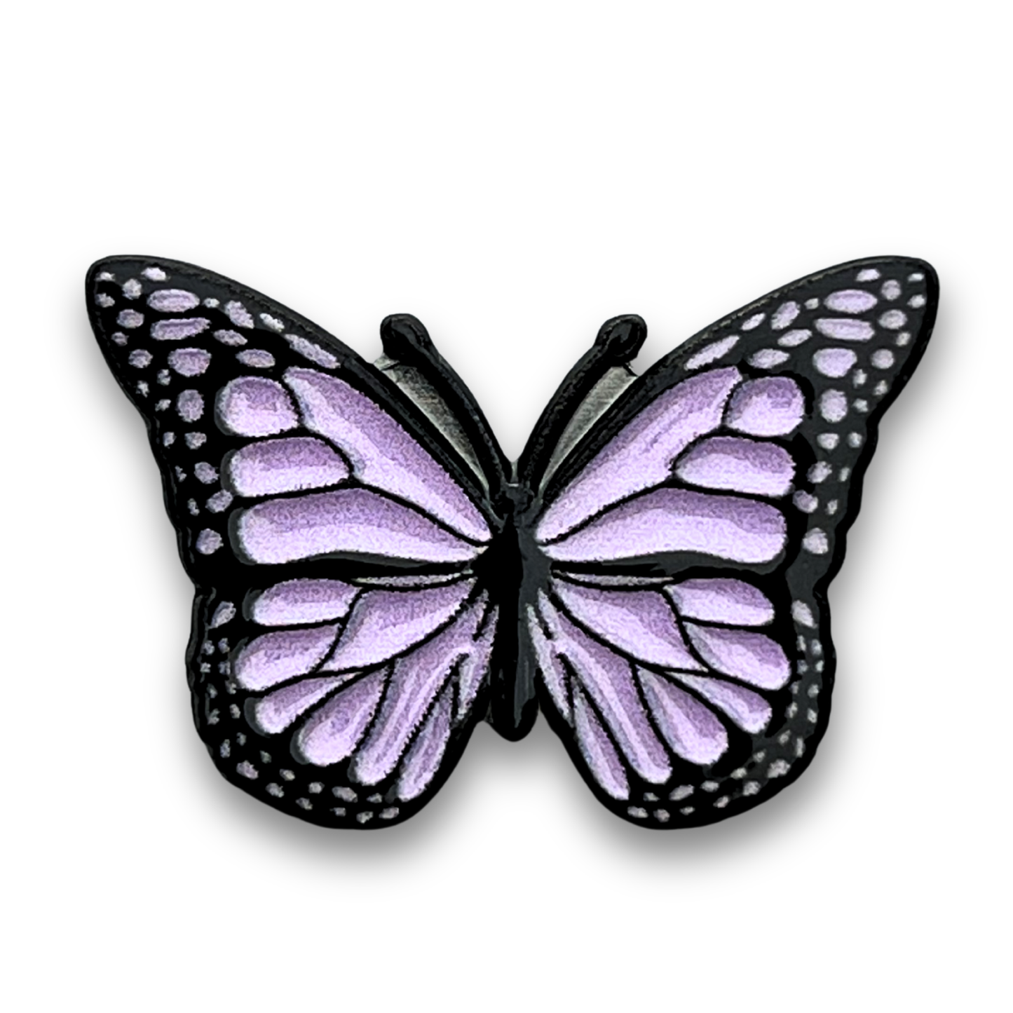 purple butterfly Metal Phone Sticker With 3M Sticky Backing