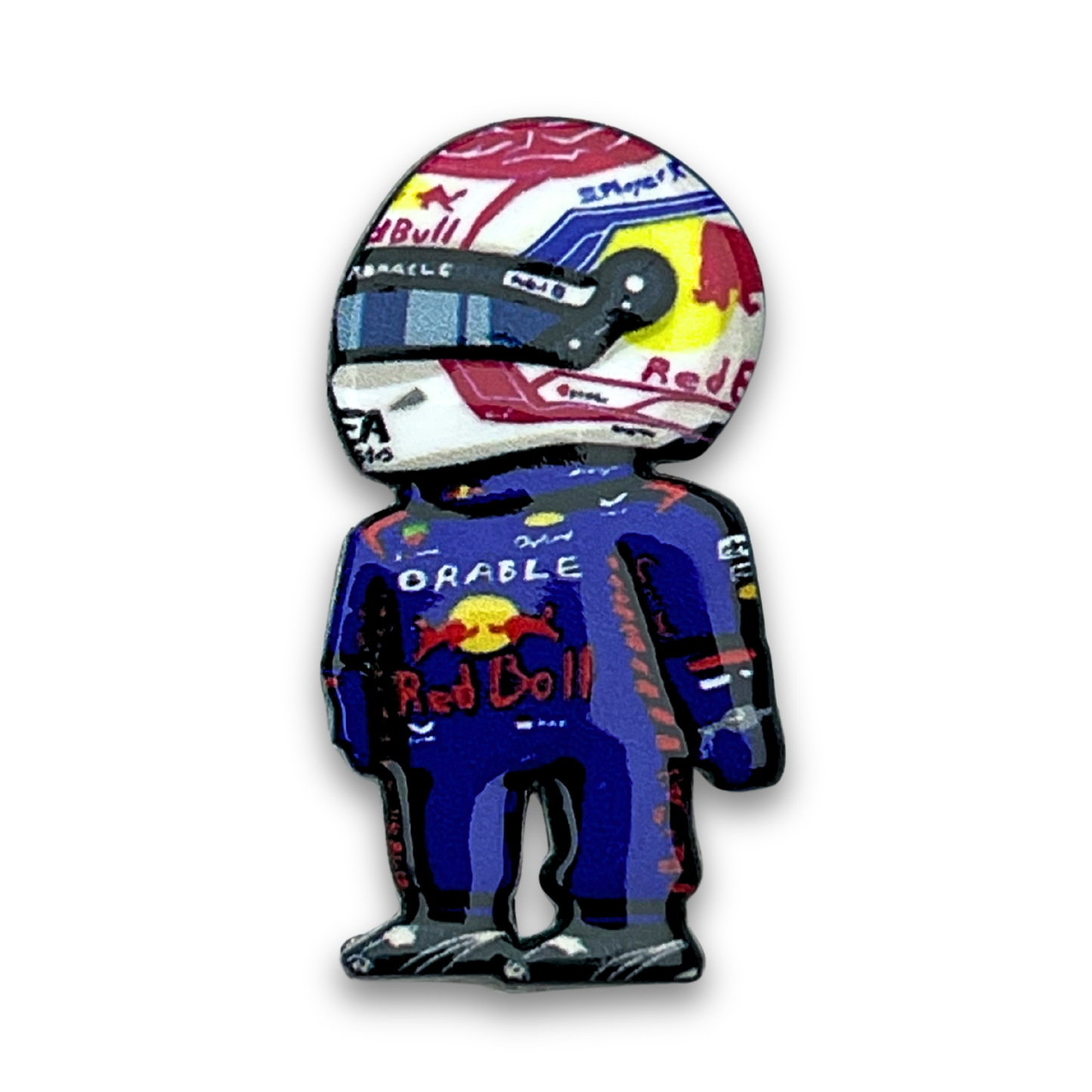 Max Verstappen Metal Phone Sticker With 3M Sticky Backing
