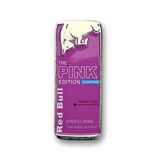 Red Bull Pink Edition Metal Phone Sticker With 3M Sticky Backing