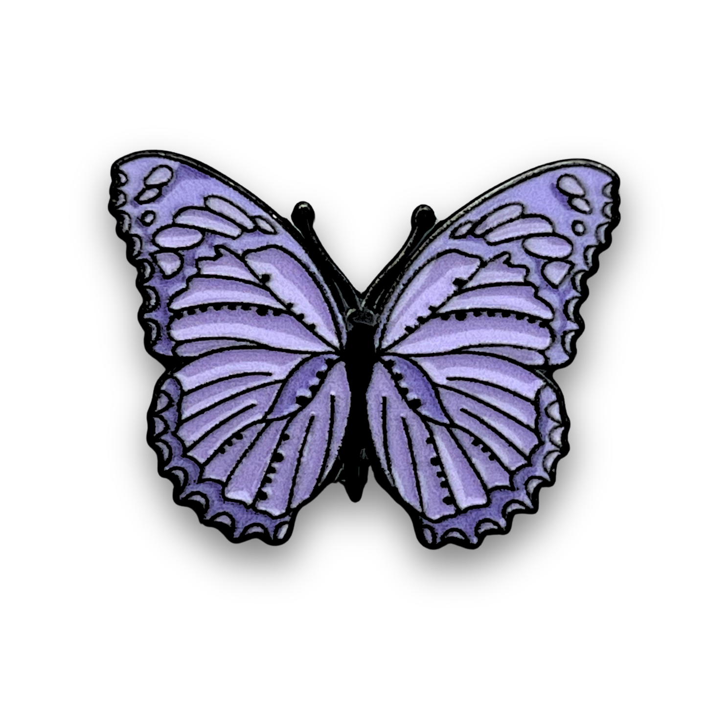 Purple Butterfly Metal Phone Sticker With 3M Sticky Backing
