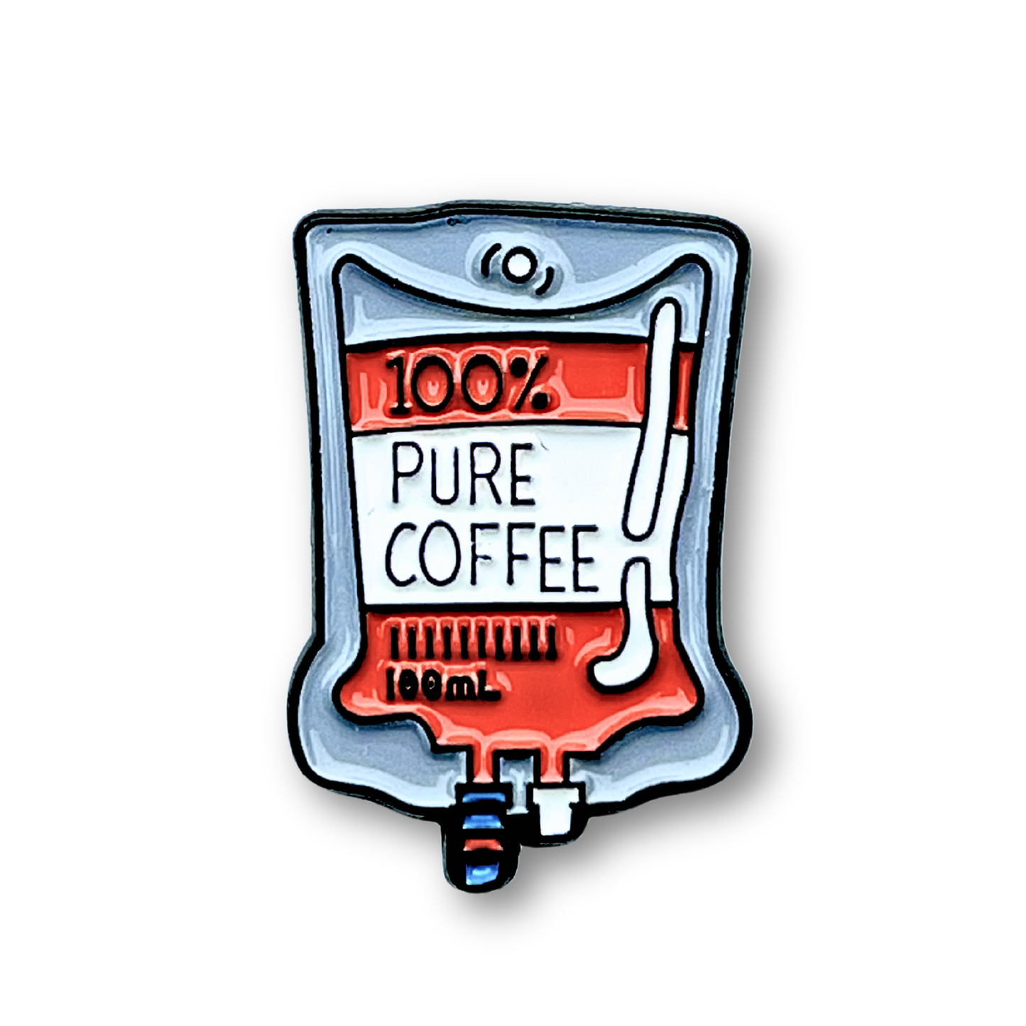 100% PURE COFFEE Metal Phone Sticker With 3M Sticky Backing
