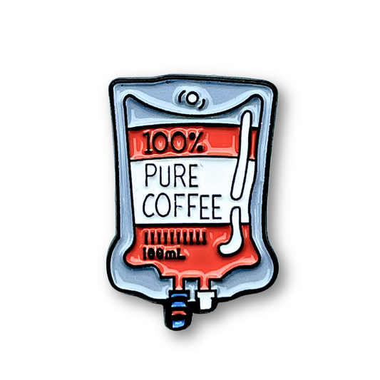 100% PURE COFFEE Metal Phone Sticker With 3M Sticky Backing