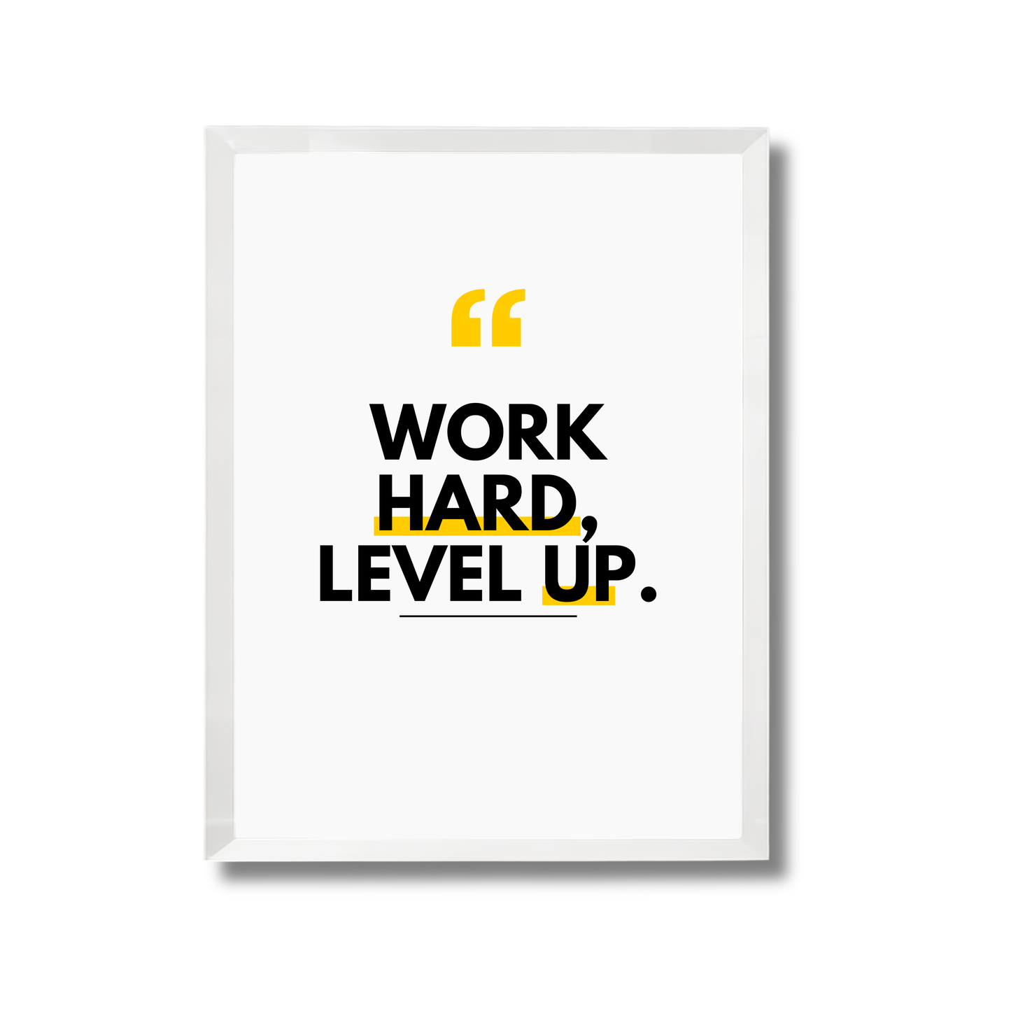 Work Hard, Level Up Motivational Poster #579