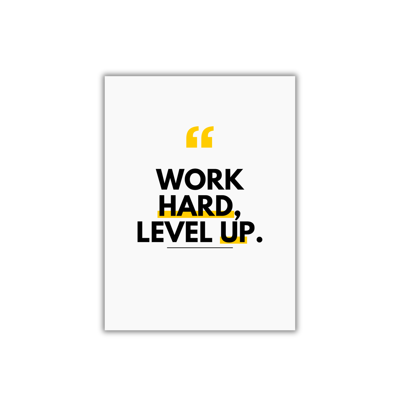 Work Hard, Level Up Motivational Poster #579