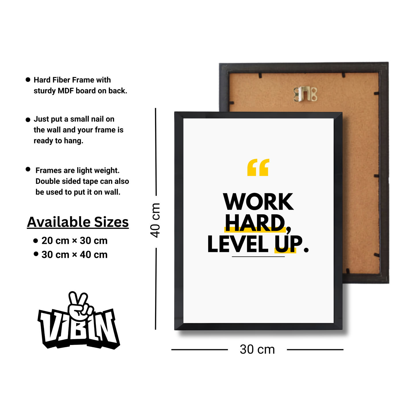 Work Hard, Level Up Motivational Poster #579