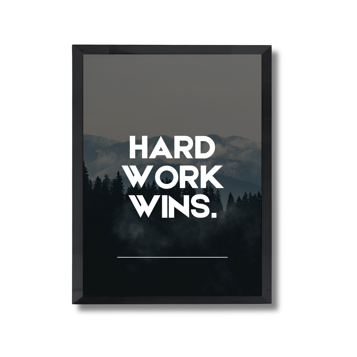 Hard work wins Motivational Poster #580