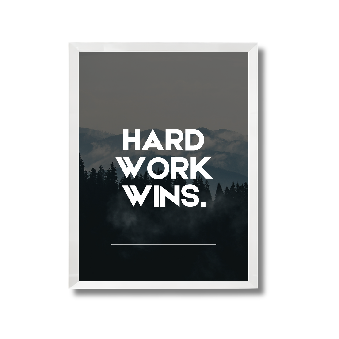Hard work wins Motivational Poster #580