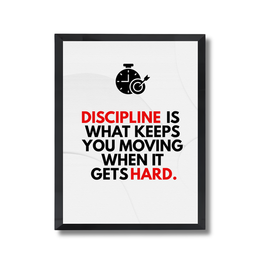 discipline over fleeting Motivational Poster #581