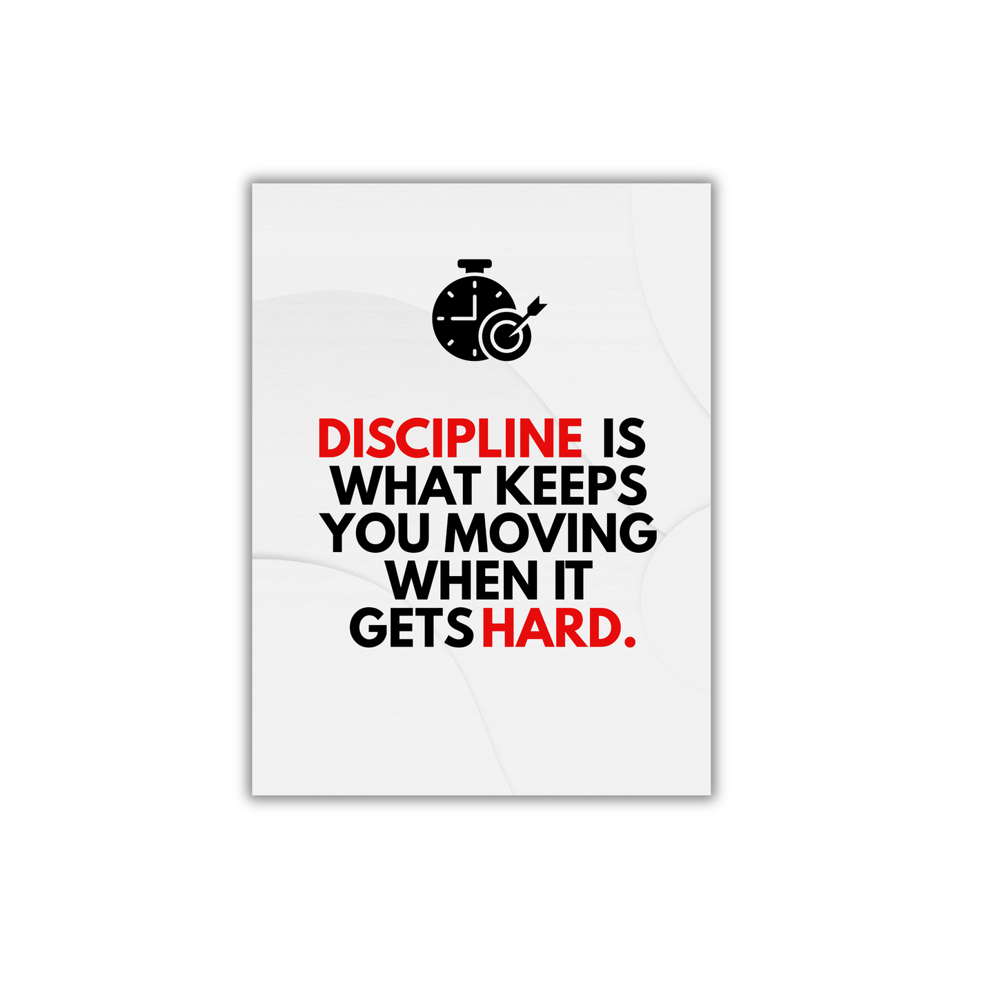 discipline over fleeting Motivational Poster #581