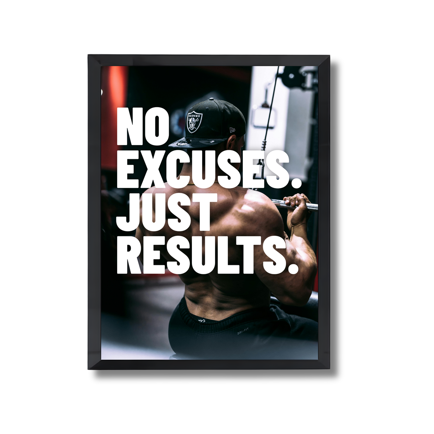 No Excuses. Just Results. Motivational Poster #585