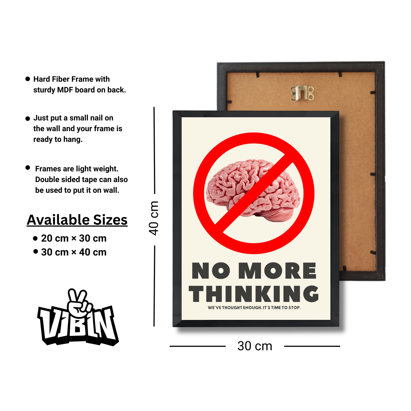 No more thinking Poster #592