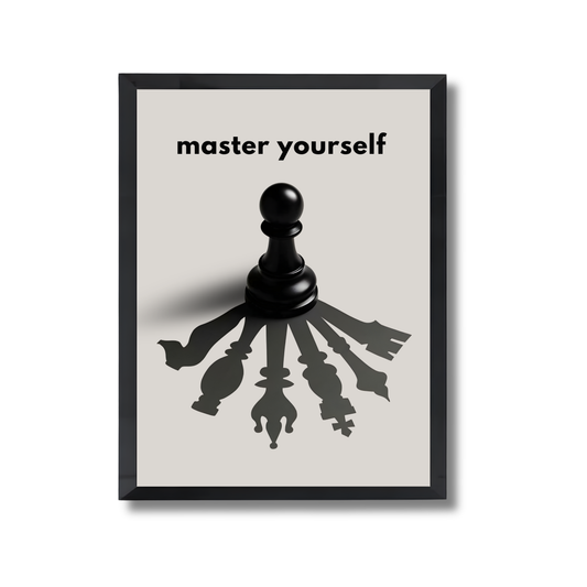 master yourself Motivational Poster #597