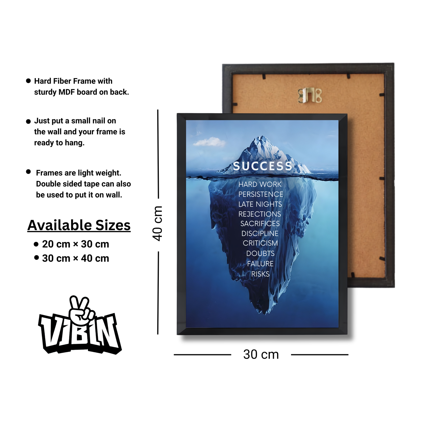 Success iceberg Motivational Poster #601