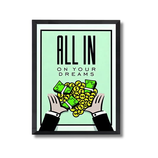 All in on your dreams Motivational Poster #603