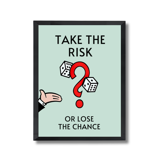 TAKE THE RISK,OR LOSE THE CHANCE Motivational Poster #606