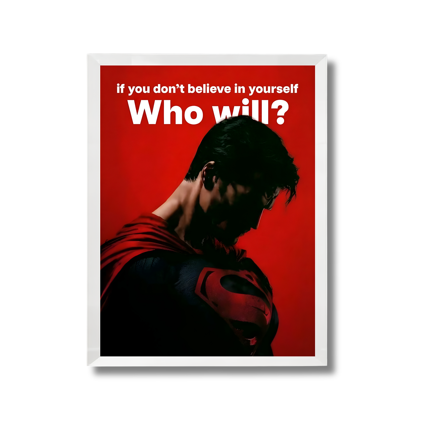 If you don't believe in yourself who will? Motivational Poster #614