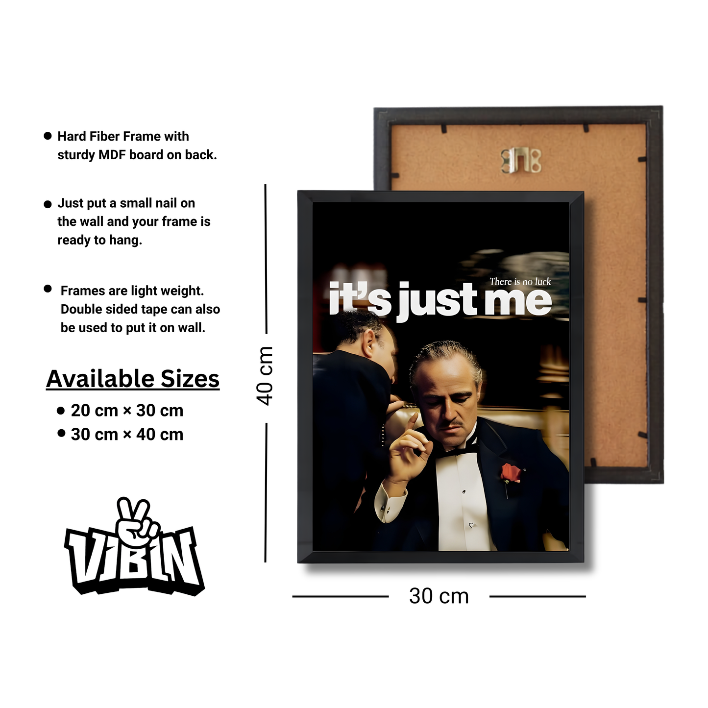 There is no luck,it's just me Motivational Poster #615