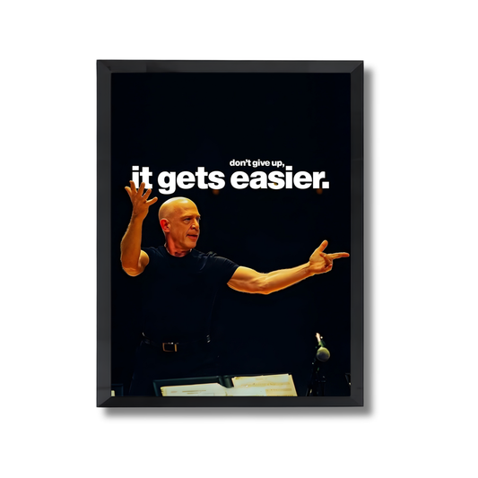 don't give up, it gets easier. Motivational Poster #616