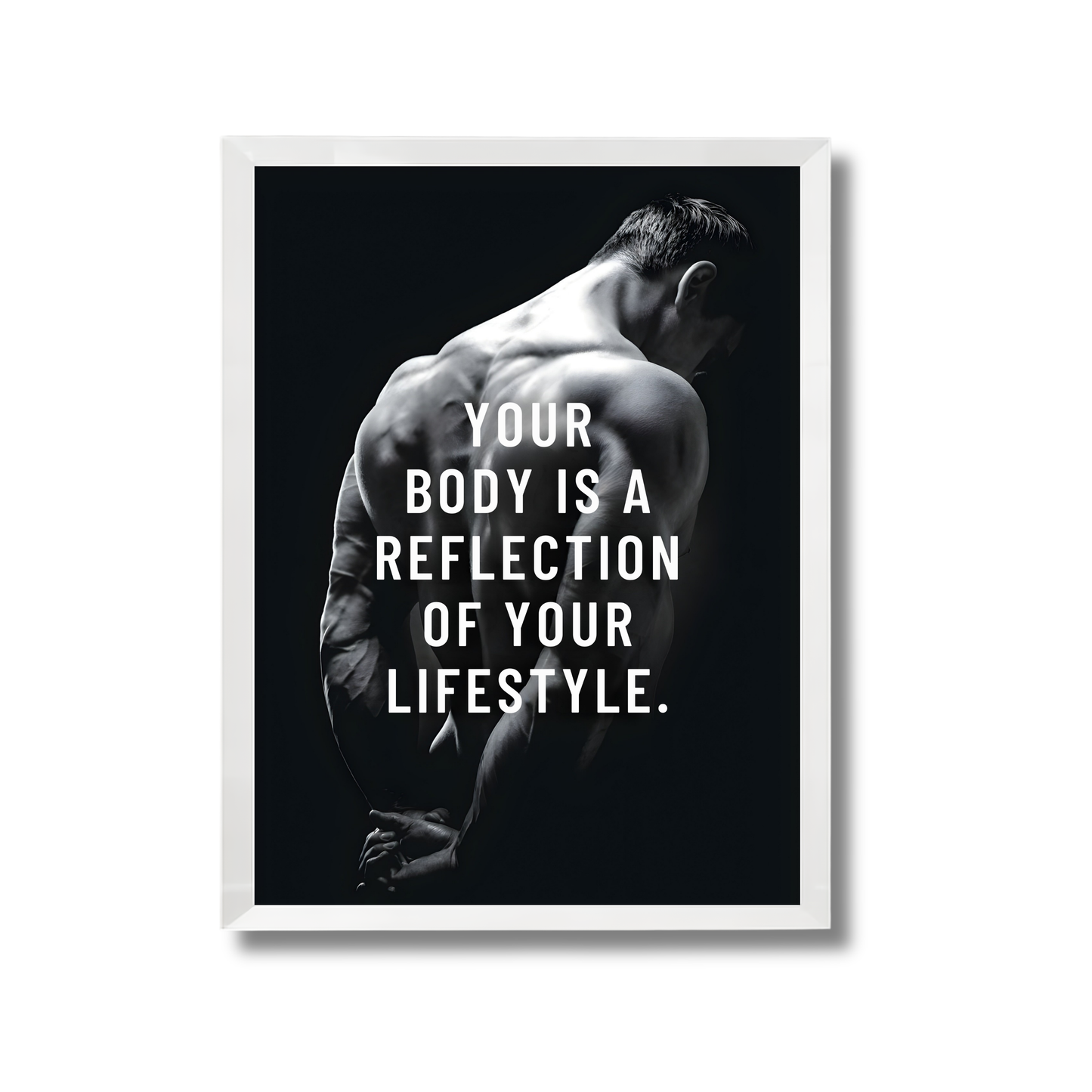 YOUR BODY IS A REFLECTION OF YOUR LIFESTYLE. Motivational Poster #620