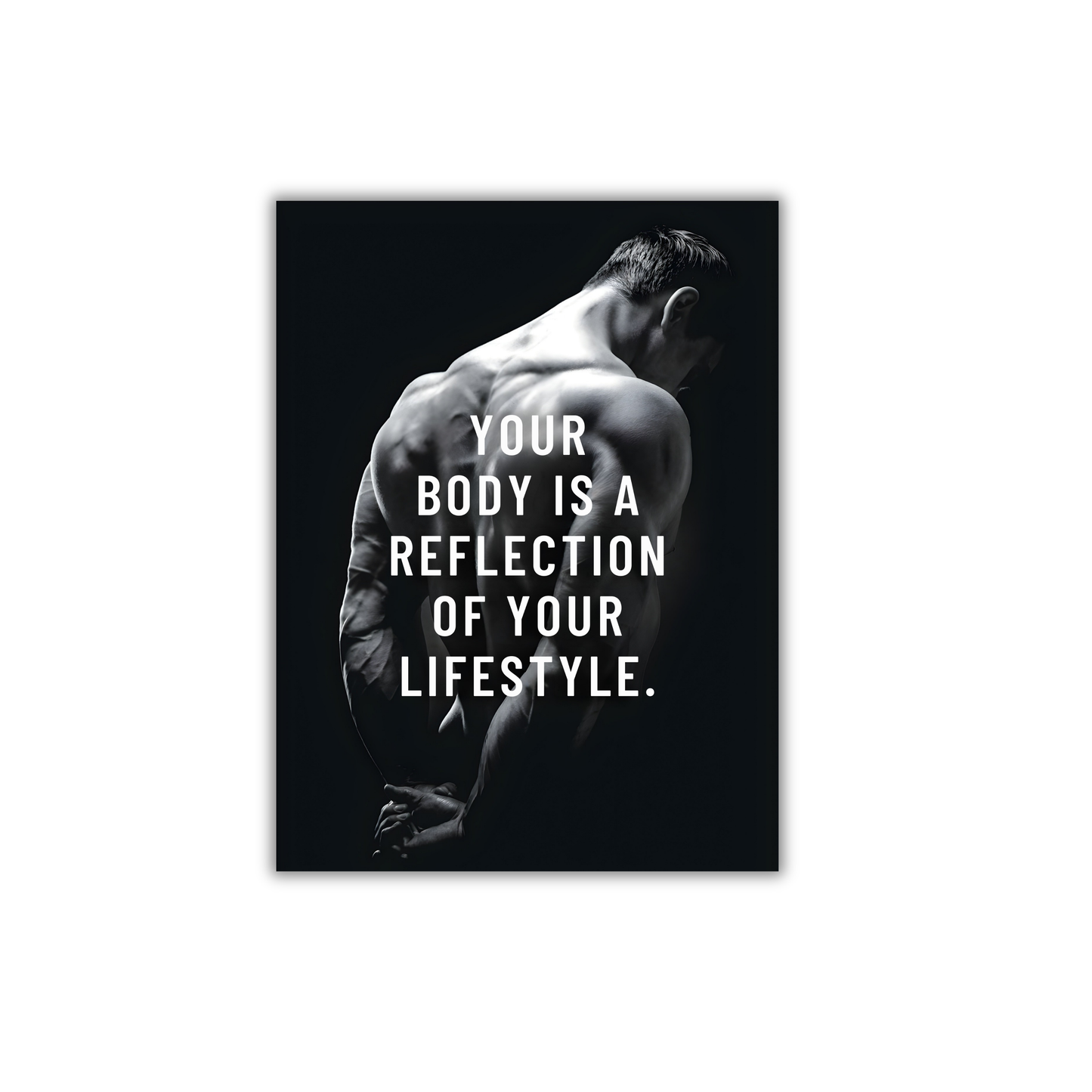 YOUR BODY IS A REFLECTION OF YOUR LIFESTYLE. Motivational Poster #620