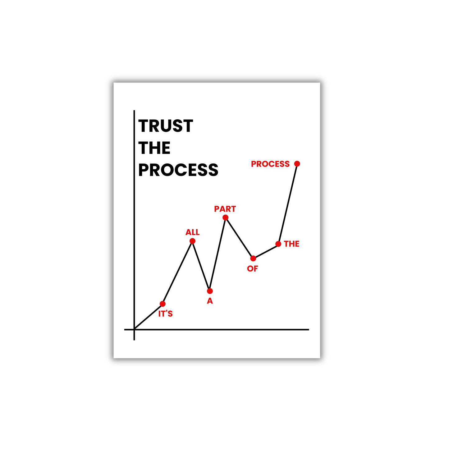 TRUST THE PROCESS Motivational Poster #625