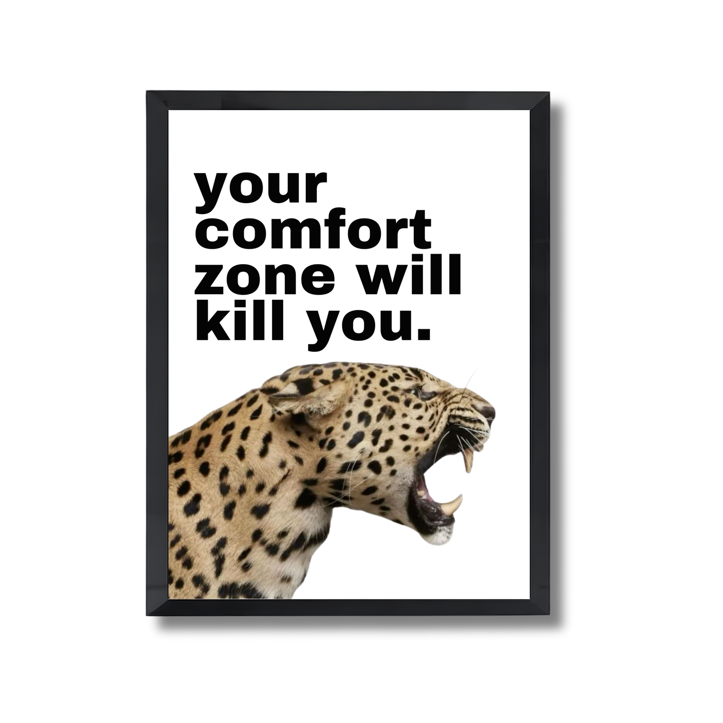 your comfort zone will kill you. Motivational Poster #626