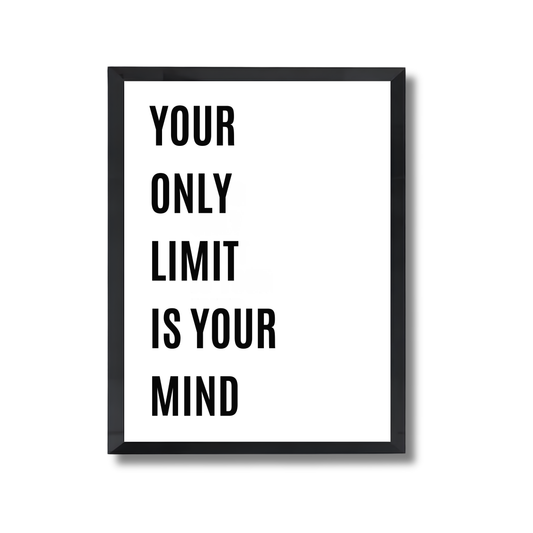 YOUR ONLY LIMIT IS YOUR MIND Motivational Poster #629