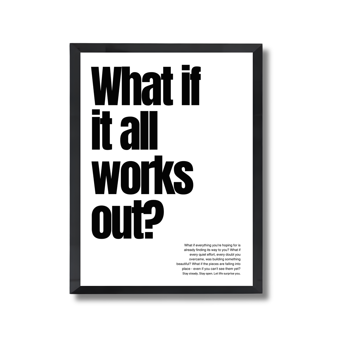 What if it all works out? Motivational Poster #630