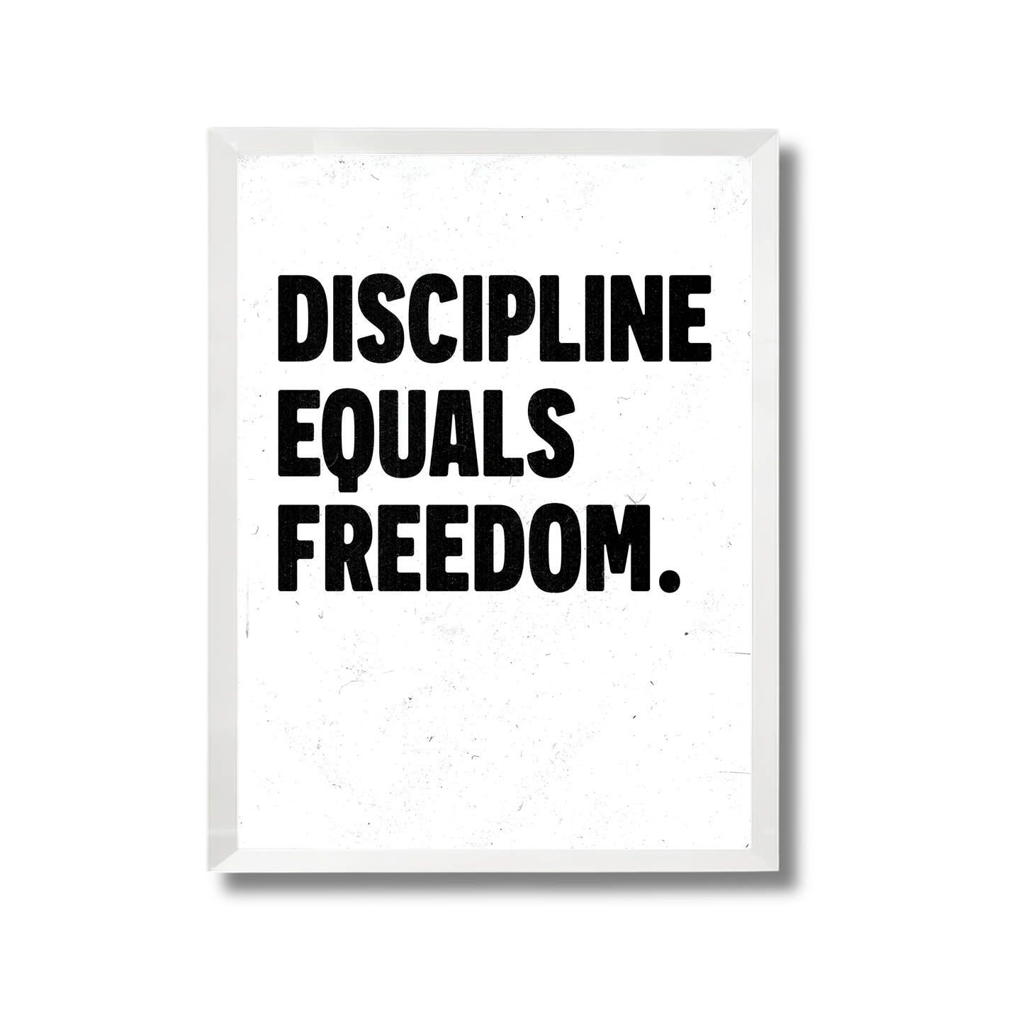 discipline equals freedom. Motivational Poster #632