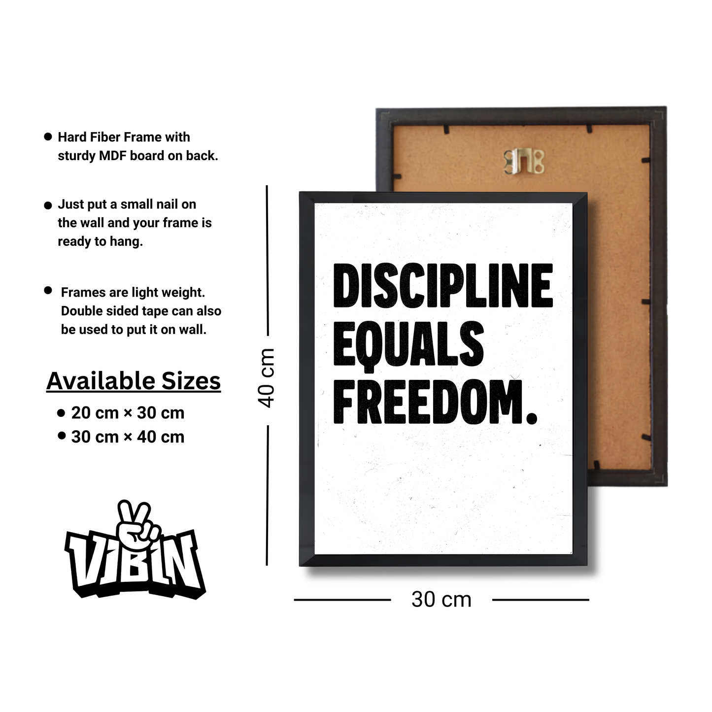 discipline equals freedom. Motivational Poster #632