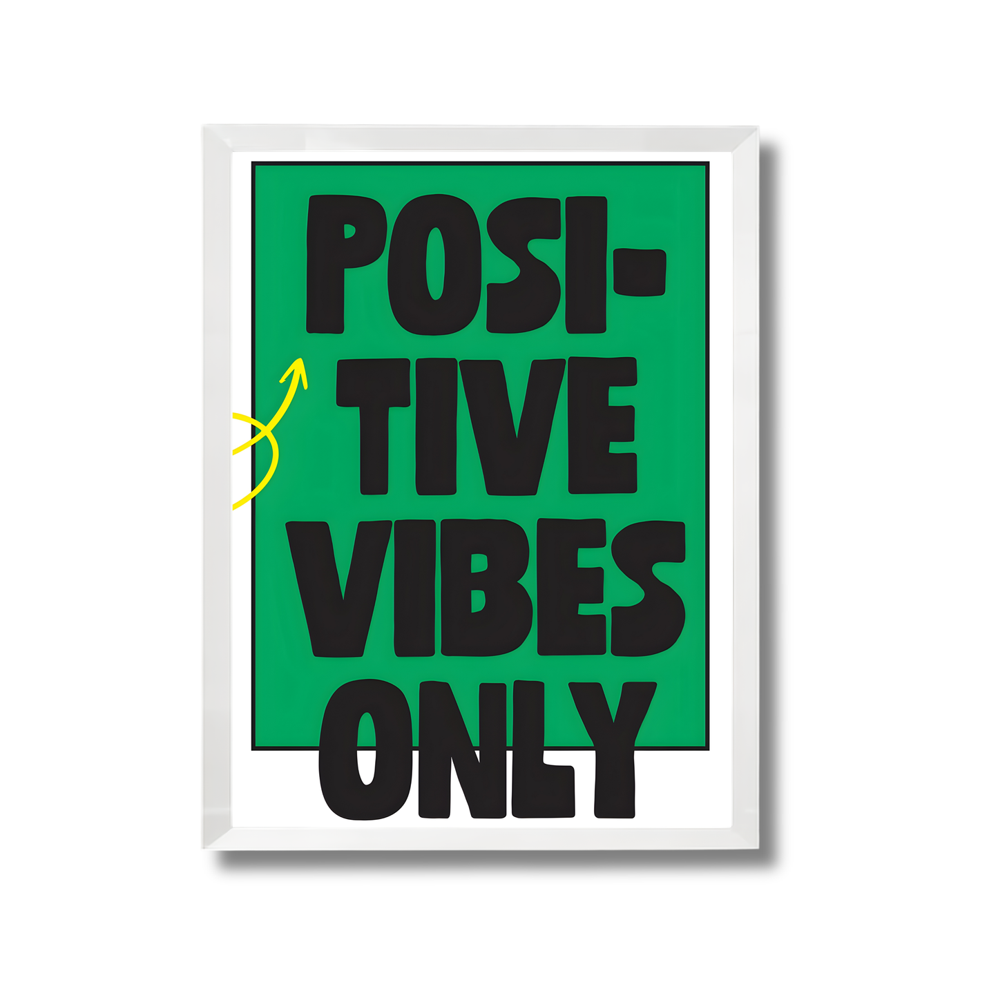 Positive vibes only Motivational Poster #636