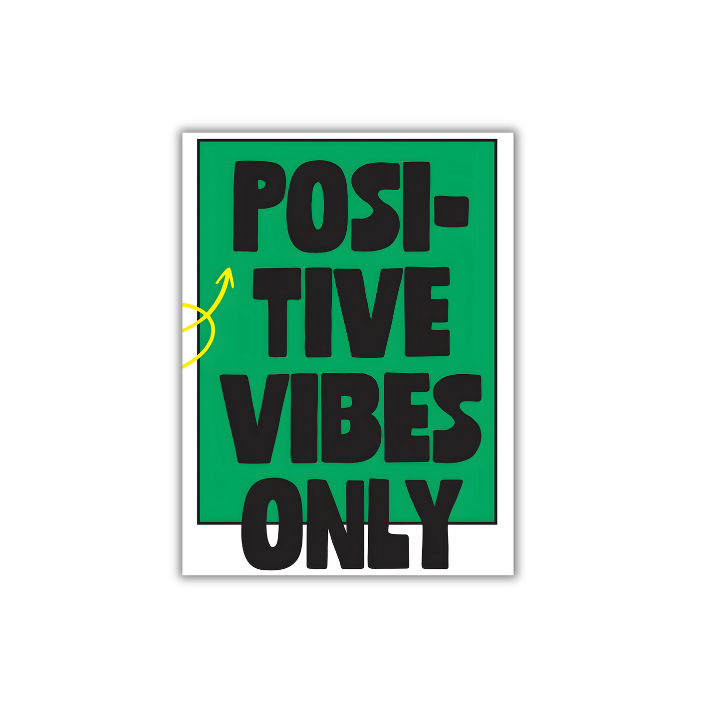 Positive vibes only Motivational Poster #636