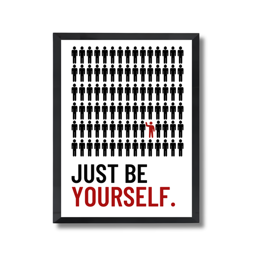 JUST BE YOURSELF. Motivational Poster #638