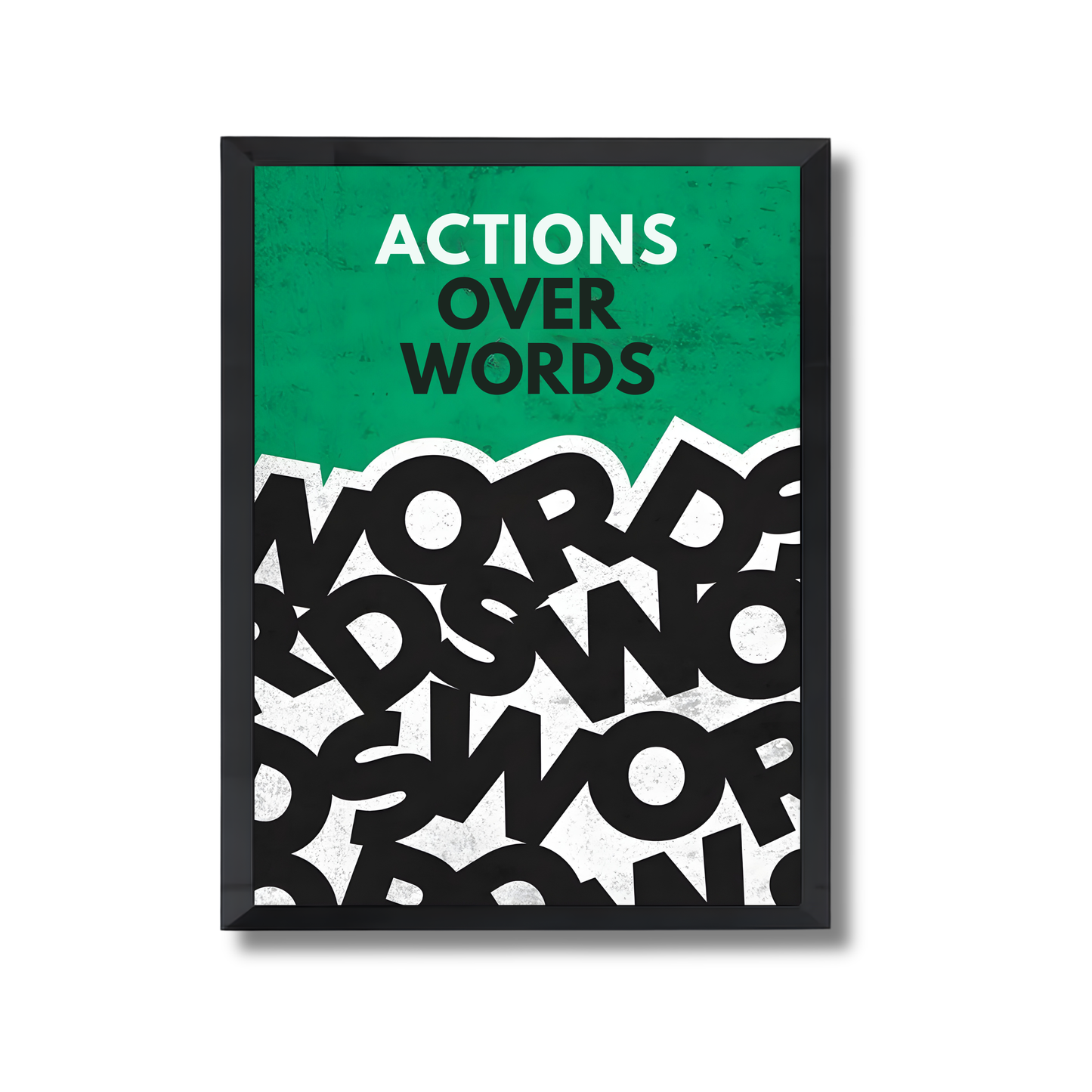 ACTIONS OVER WORDS Motivational Poster #640