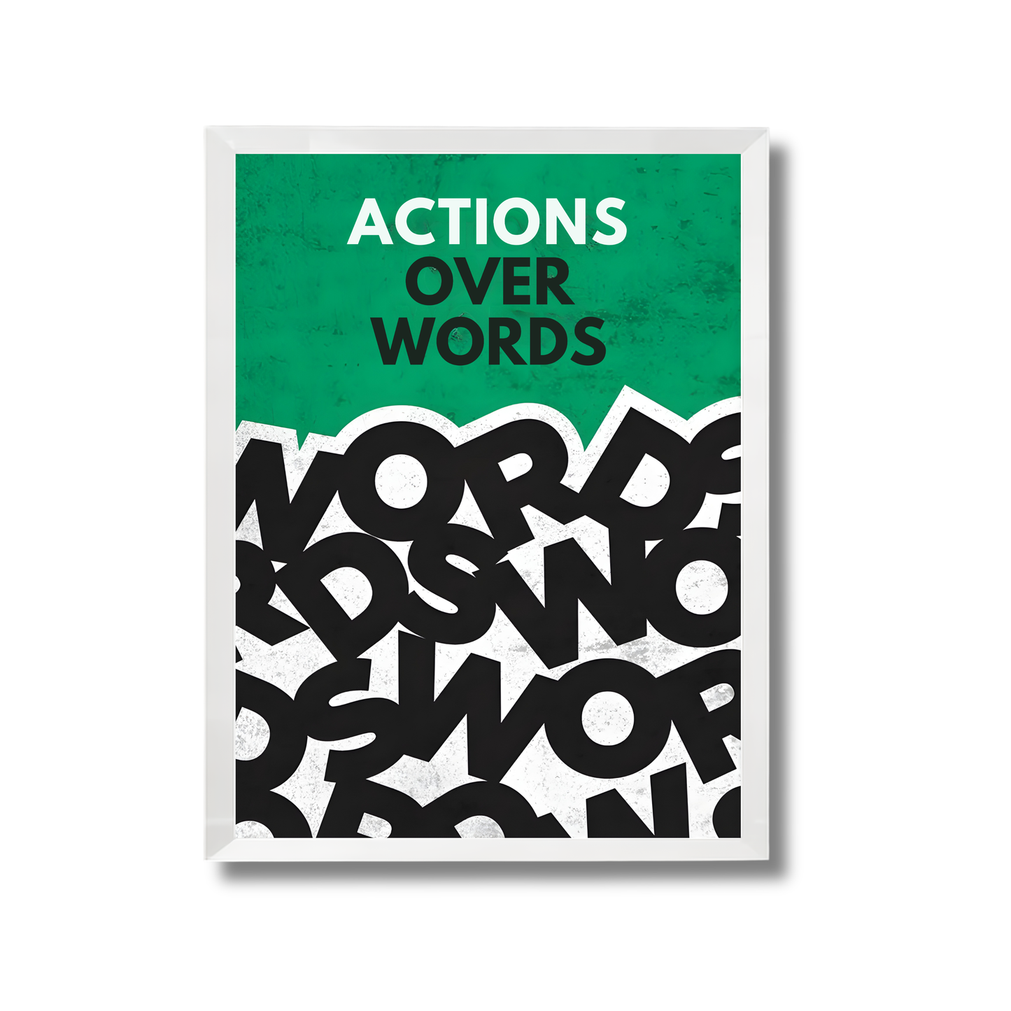 ACTIONS OVER WORDS Motivational Poster #640