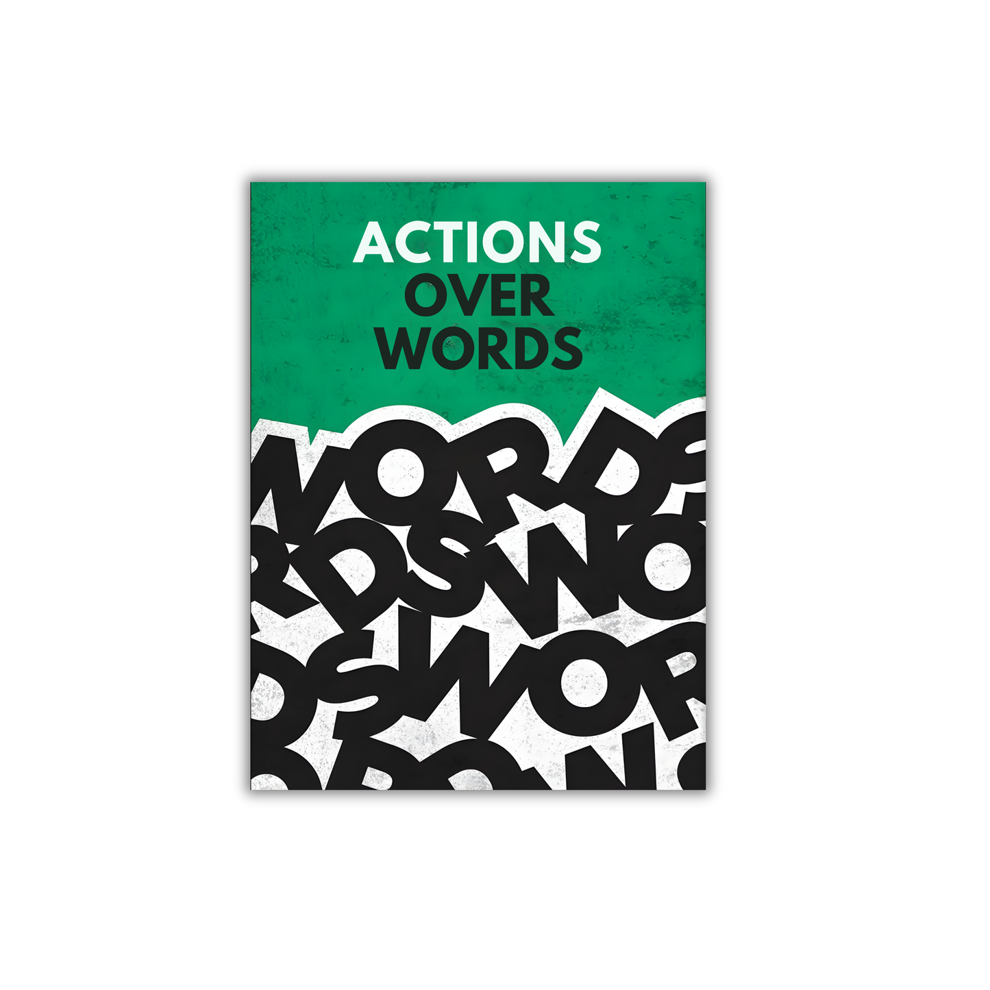 ACTIONS OVER WORDS Motivational Poster #640
