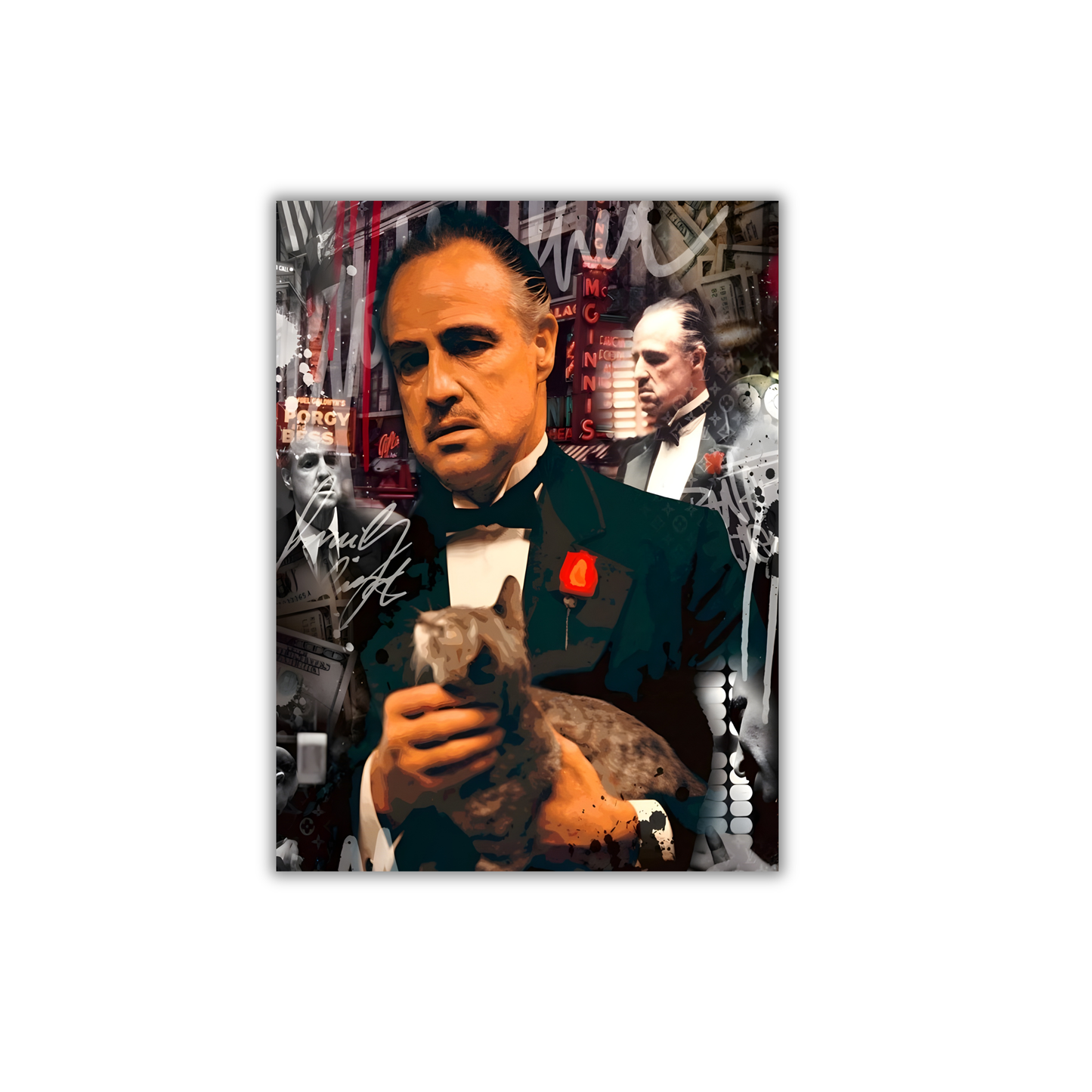 Don Vito Corleone from the 1972 film The Godfather. Poster #652