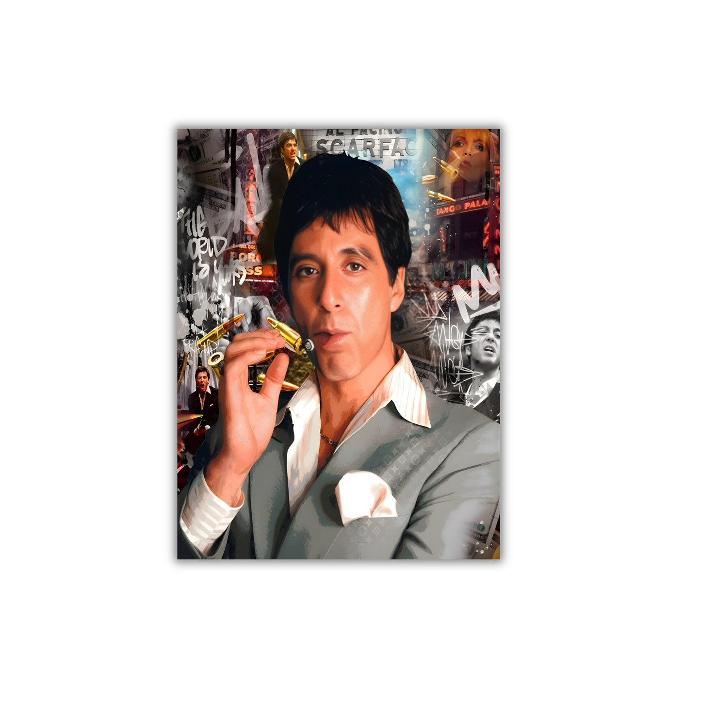 Tony Montana from the 1983 crime film Scarface. Poster #653