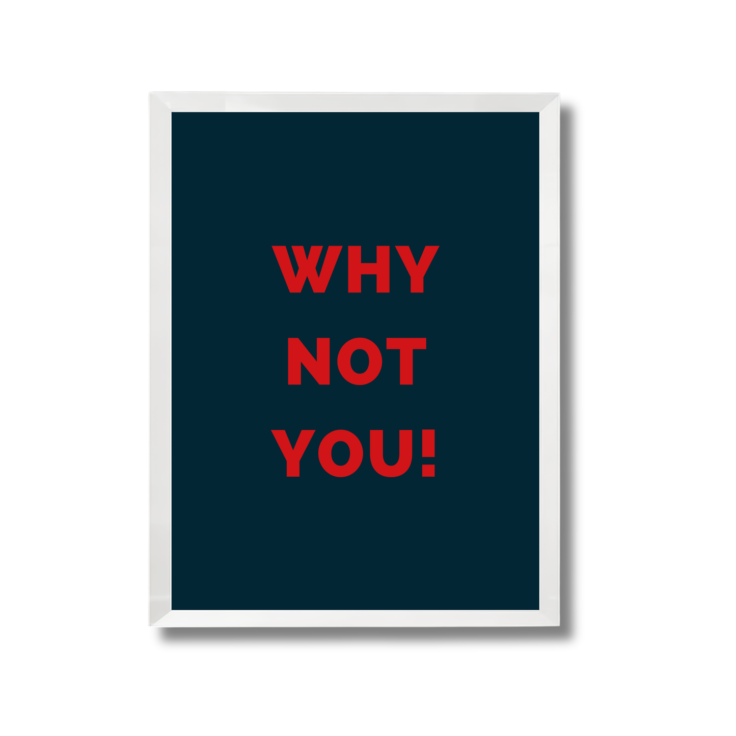 Why not you Motivational Quote Poster #675