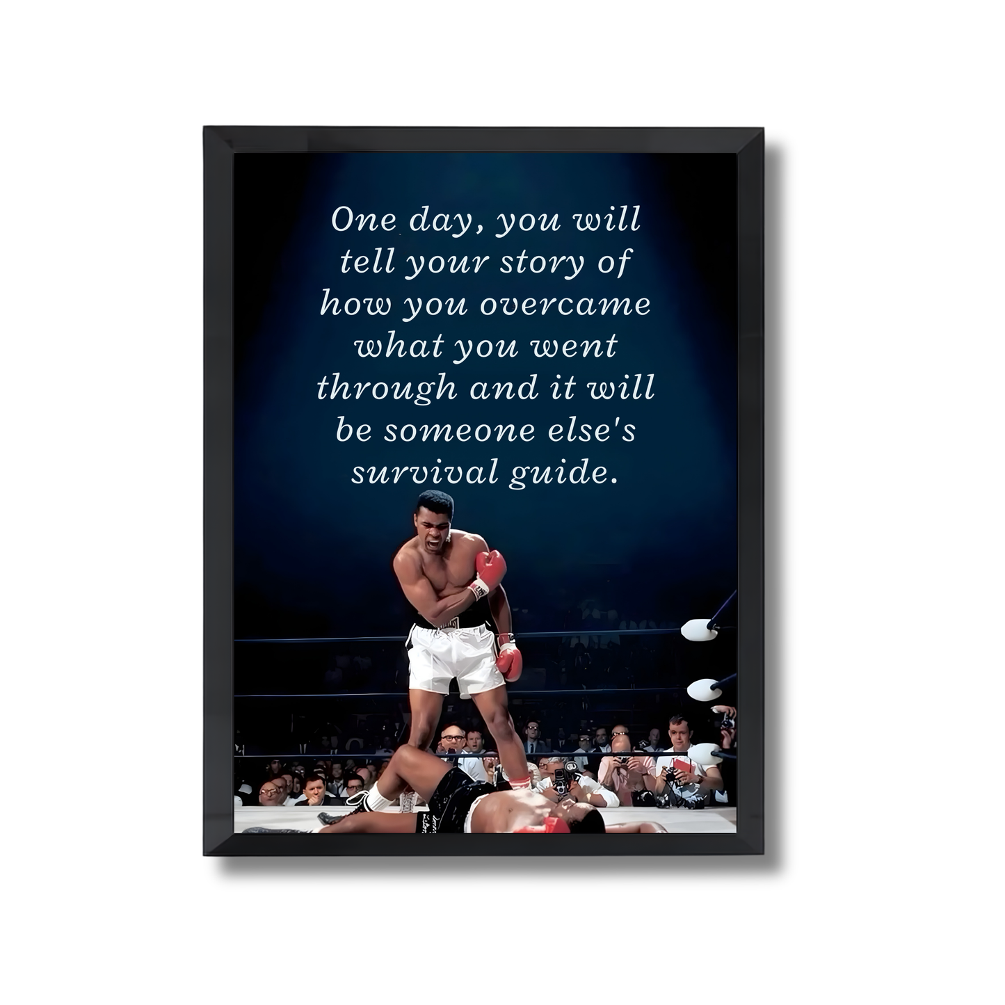 One day, you will tell your story of how you overcame what you went through and it will be someone else's survival guide. Motivational Poster #688