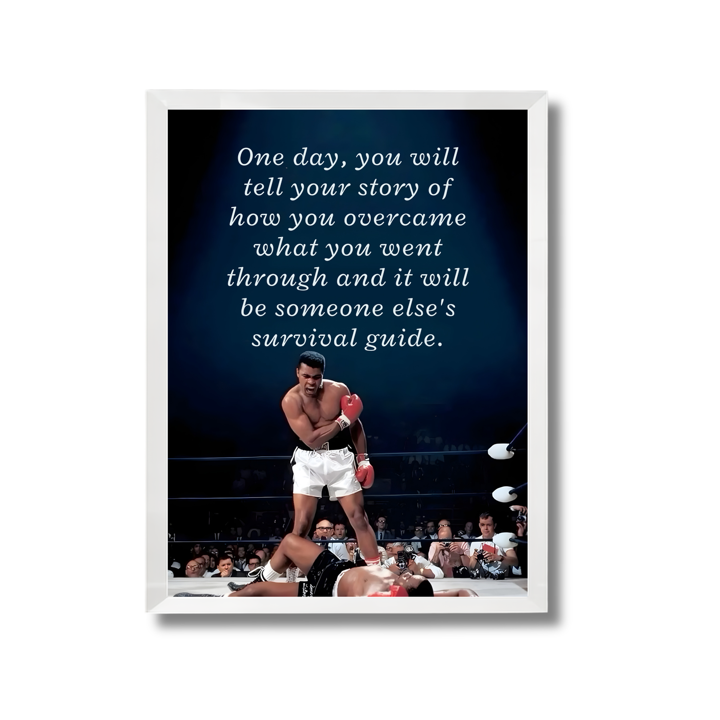 One day, you will tell your story of how you overcame what you went through and it will be someone else's survival guide. Motivational Poster #688