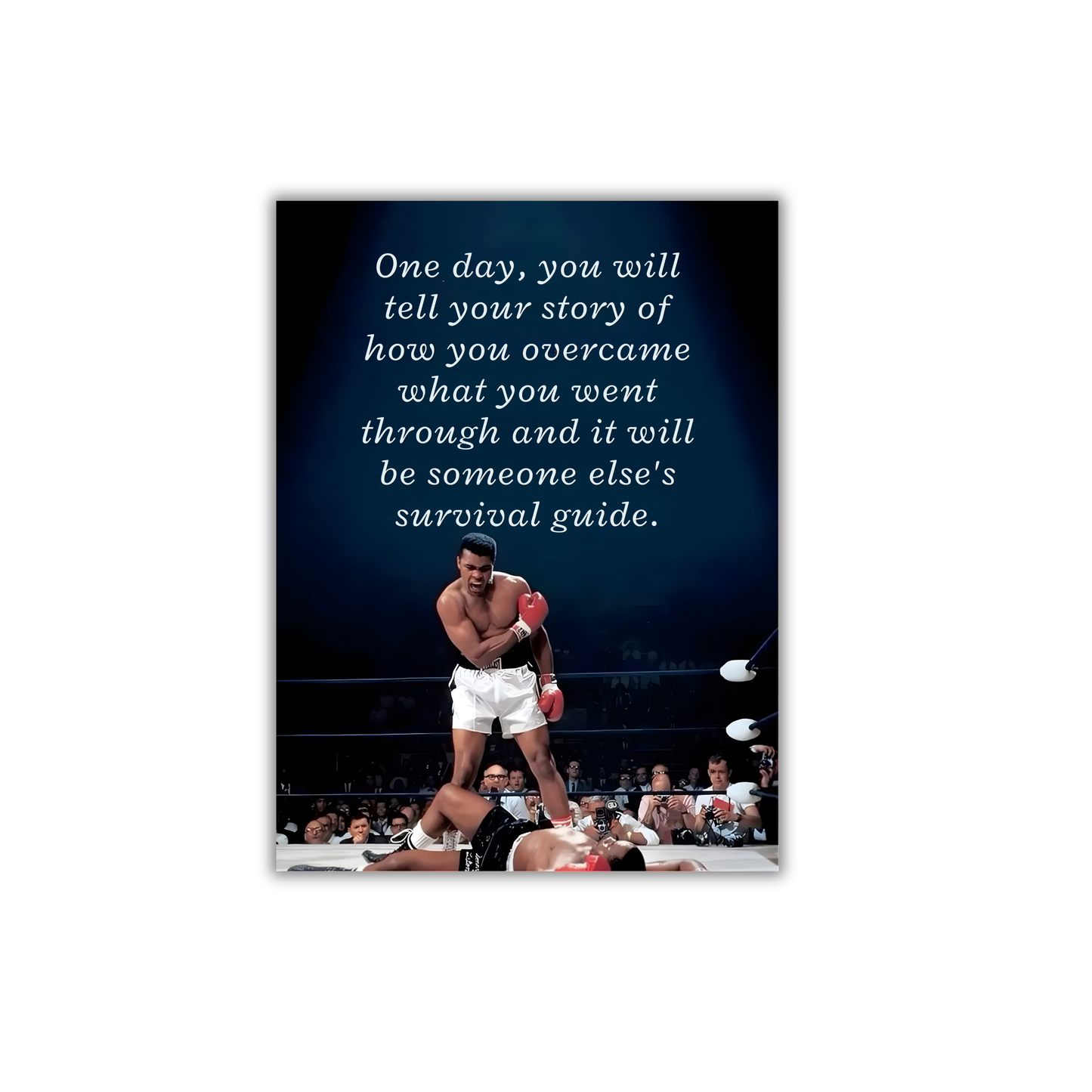 One day, you will tell your story of how you overcame what you went through and it will be someone else's survival guide. Motivational Poster #688