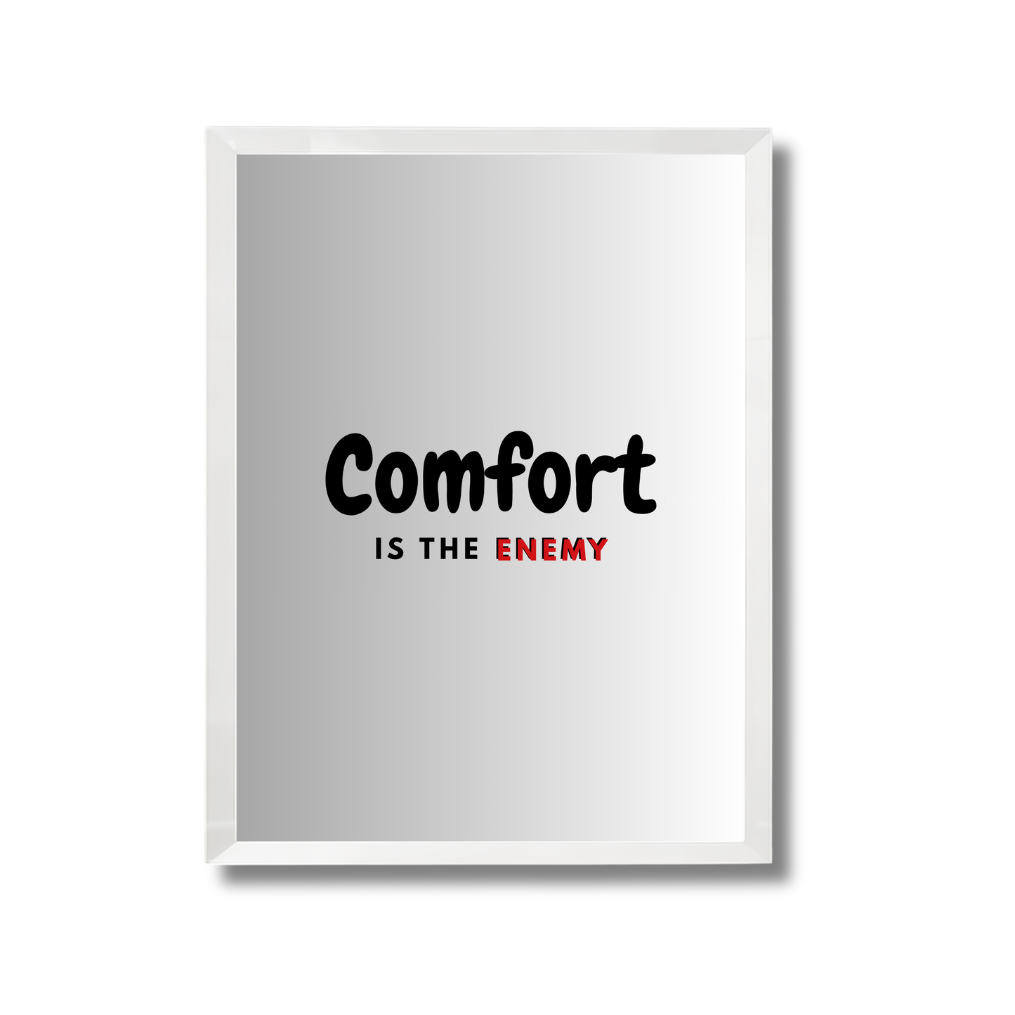 Comfort is the enemy Motivational Poster #695