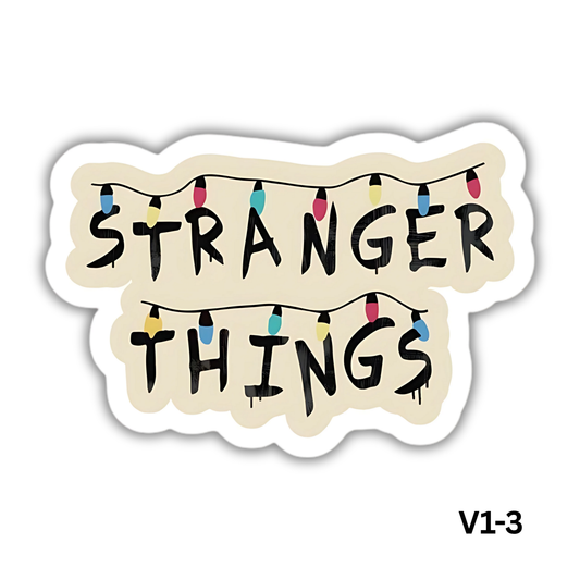 stranger things decorative sticker(V1-3)
